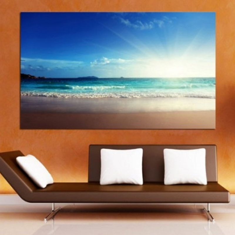 Πίνακας σε καμβά με Τοπία Παραλία με αμμουδιά